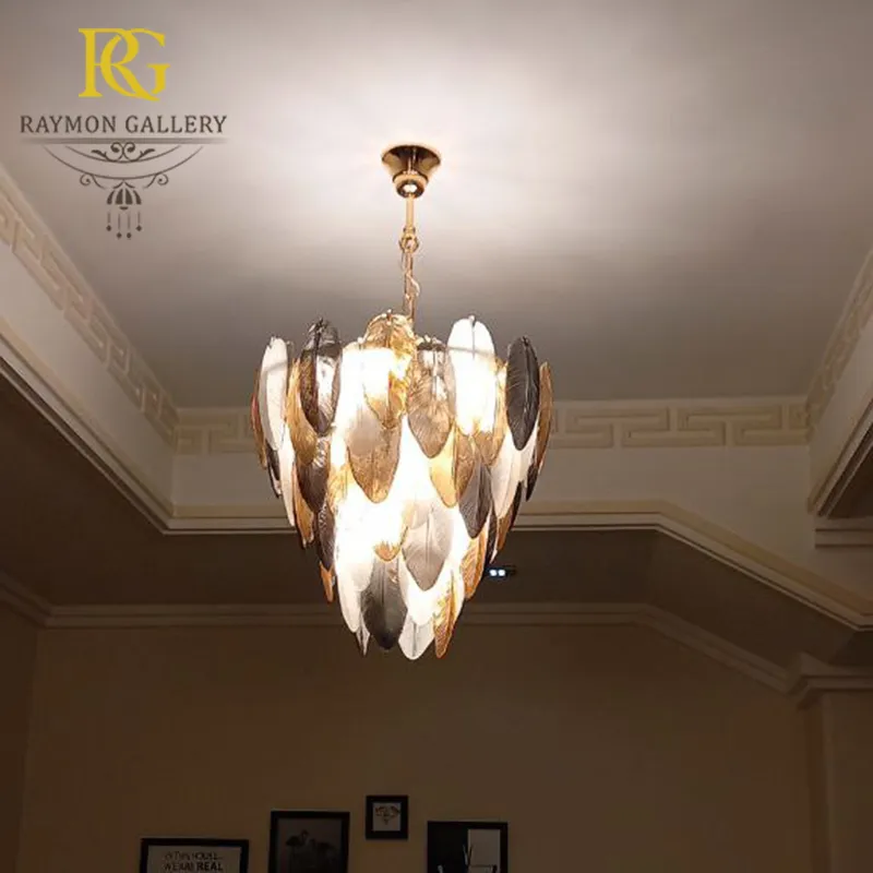 لوستر مدرن مدل پریمیوم طرح پر