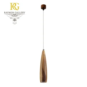 لوستر روستیک بدنه چوبی