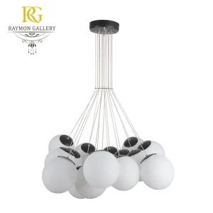 لوستر بادکنکی طرح آویز 17 شعله