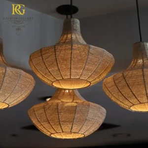 لوستر حصیری دست ساز