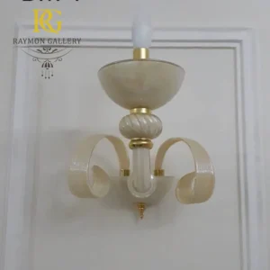 دیوارکوب تک شاخه کرمی منحنی وارداتی