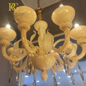 لوستر مورانو کرمی شامپاینی شیک