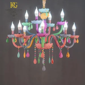 لوستر فانتزی باکارات بلوری رنگی