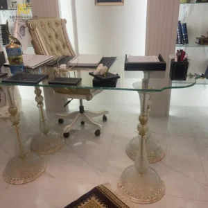 میز نهارخوری 4 پایه کریستالی باکارات