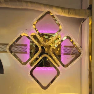 دیوارکوب فوق لوکس طلایی LED