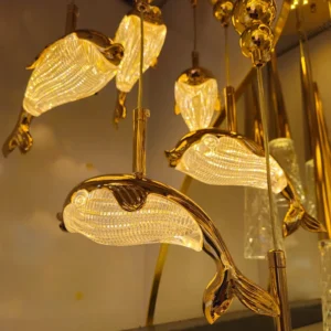 لوستر مدرن طرح دلفین وارداتی