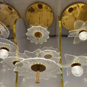 لوستر سقفب مدرن آویزی طرح خورشیدی