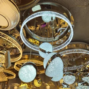 لوستر نقره ای سقفی مدرن 