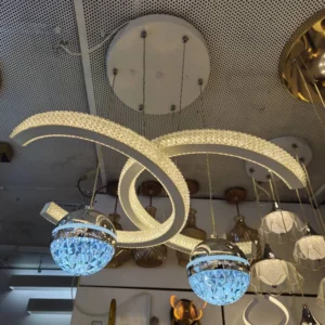 لوستر مدرن سفید موجی وارداتی