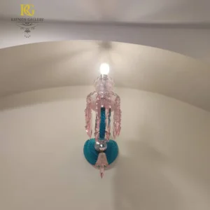 دیوارکوب فانتری صورتی آبی باکارات