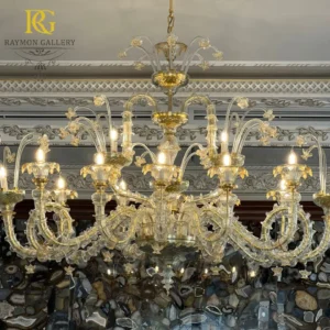 لوستر مورانو بزرگ سلطنتی با فرم طبقاتی