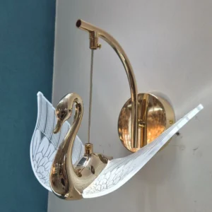 دیوارکوب مدرن طلایی فرم قو