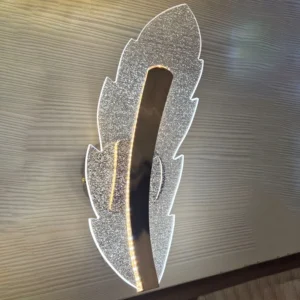 دیوارکوب وارداتی طرح پر برگ