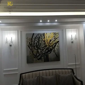 دیوارکوب لوکس باکارات 2 شاخه سبک نئوکلاسیک