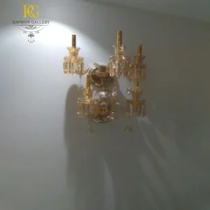 دیوارکوب 5 شاخه کریستالی سبک باکارات