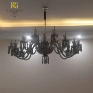 لوستر بیضی نقره ای زنیت فرم منحنی