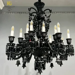 لوستر مشکی وارداتی کریستالی مجلل