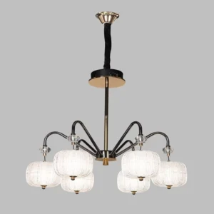 لوستر منحنی مدرن لوکس با حباب گرد