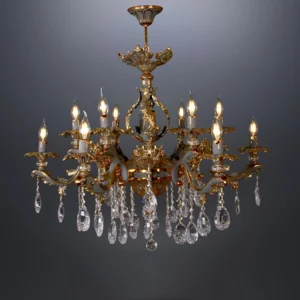 لوستر کلاسیک شاخه منحنی لوکس طرح سنتی