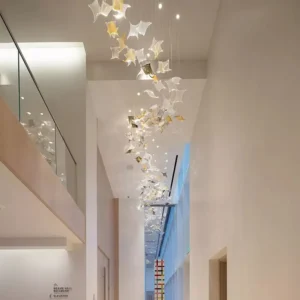 لوستر خطی کریستالی طرح ستاره