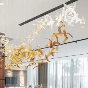 لوستر برگ بید مدرن فرم منحنی