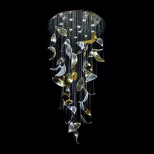 لوستر مدرن طرح برگ شناور