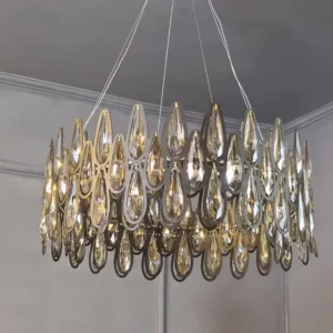 لوستر مدرن کریستالی مدل اشکی