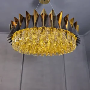 لوستر کریستالی مدرن تاجی