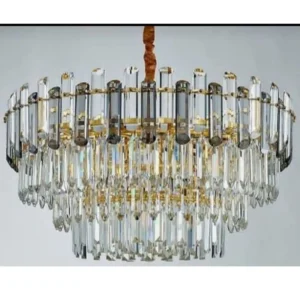 لوستر 3 طبقه لاکچری کریستالی