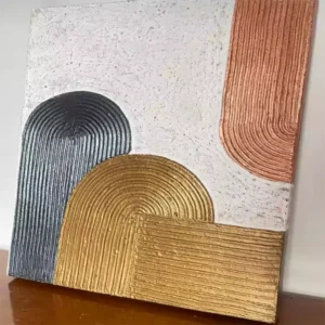 تابلو دکوراتیو مدرن آبستره با بافت برجسته