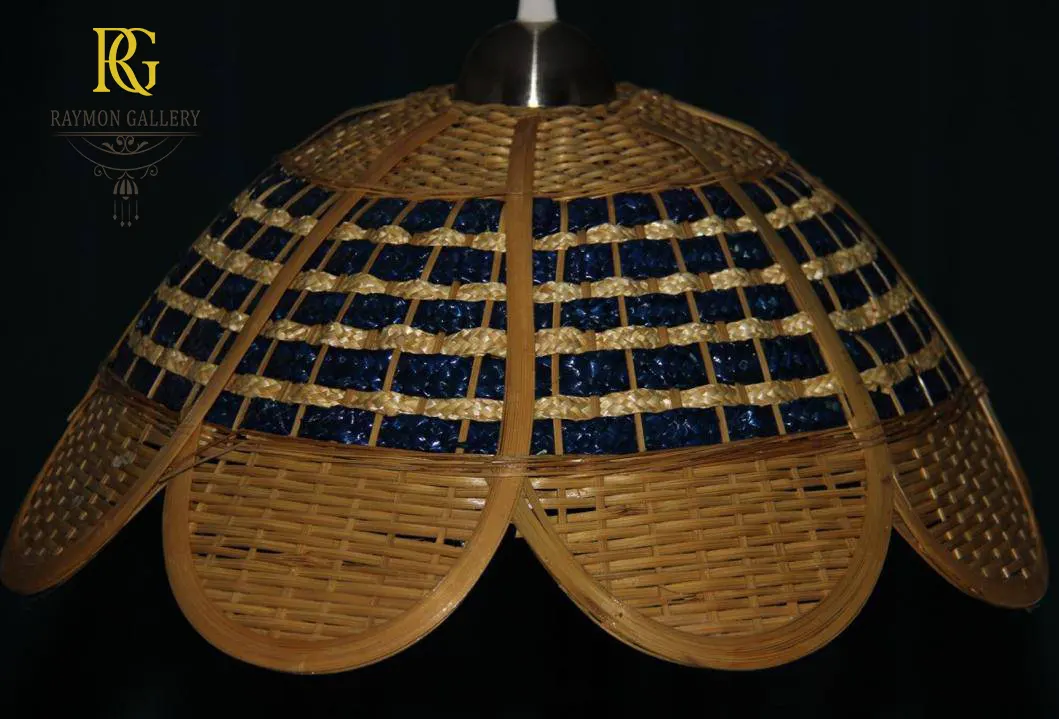 لوستر حصیری وارداتی کد 124