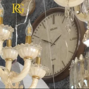 ساعت چوبی و کرم قطر 70