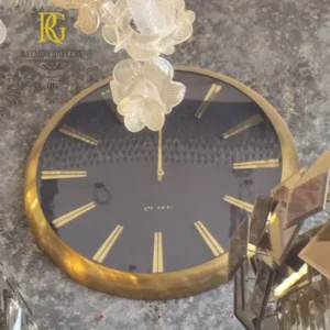 ساعت طلایی مشکی قطر 60